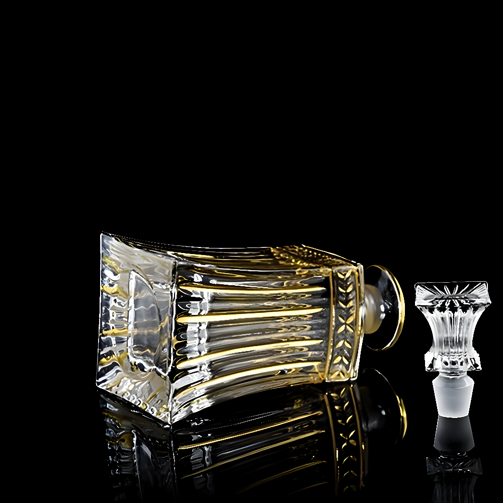 CrystalGold - Ancienne Carafe à Whisky