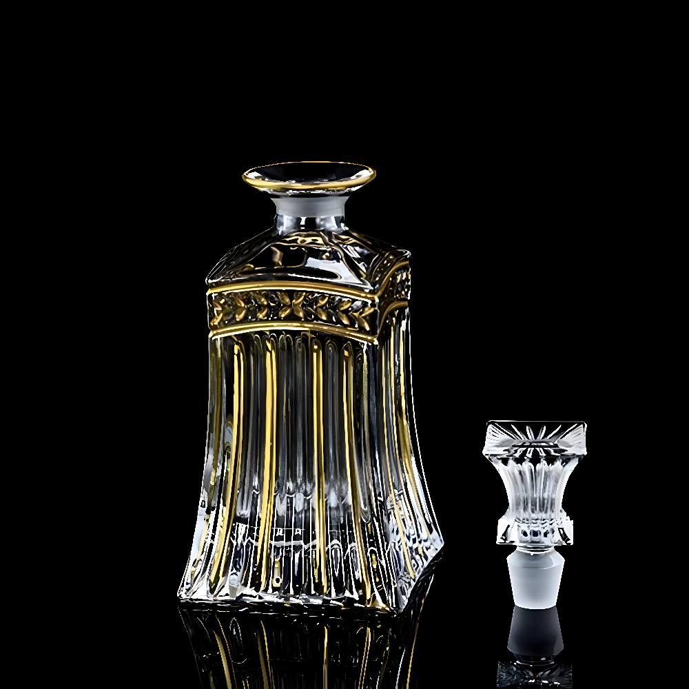 CrystalGold - Ancienne Carafe à Whisky